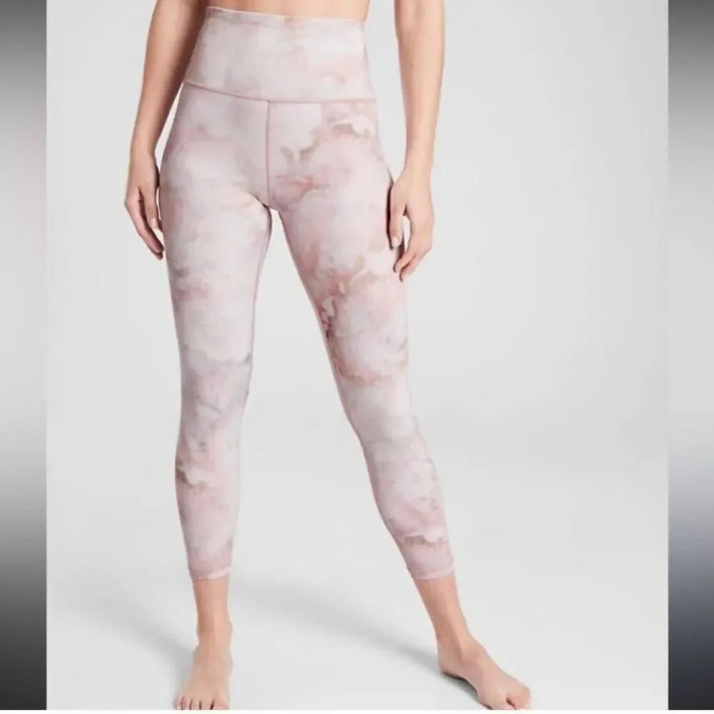Athleta Elation Snow Dye 7/8 Active Tights
